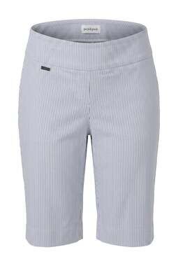 Peck & Peck Women's Blue and White Striped Pull-On Bermuda Shorts Size 6